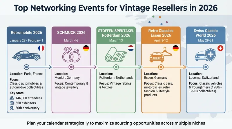 2026 Vintage Reseller Networking Events Calendar - Dates, Locations & Focus Areas