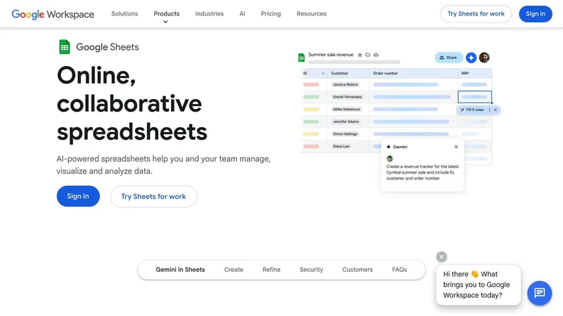 Google Sheets