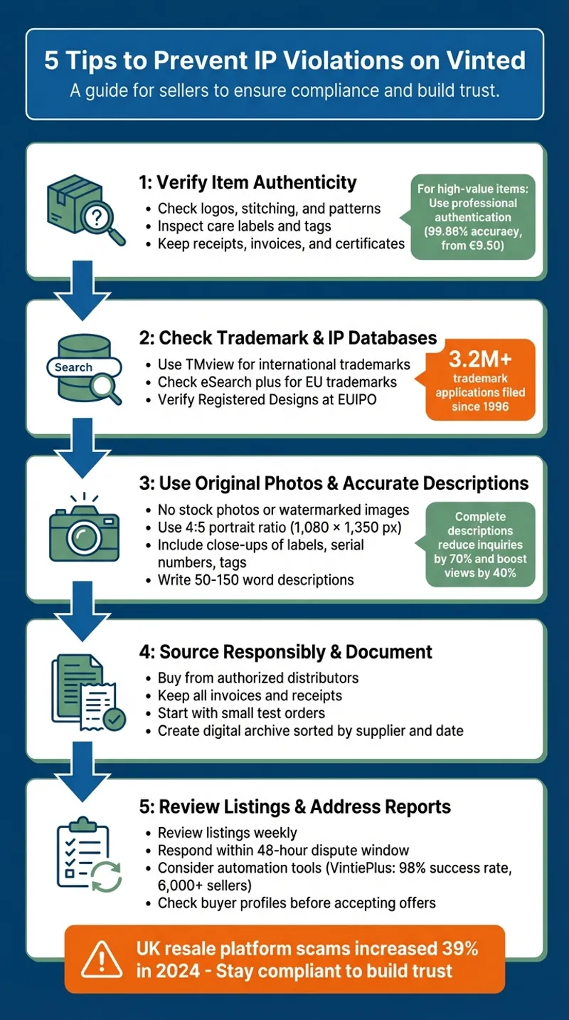 5-Step Process to Prevent IP Violations on Vinted