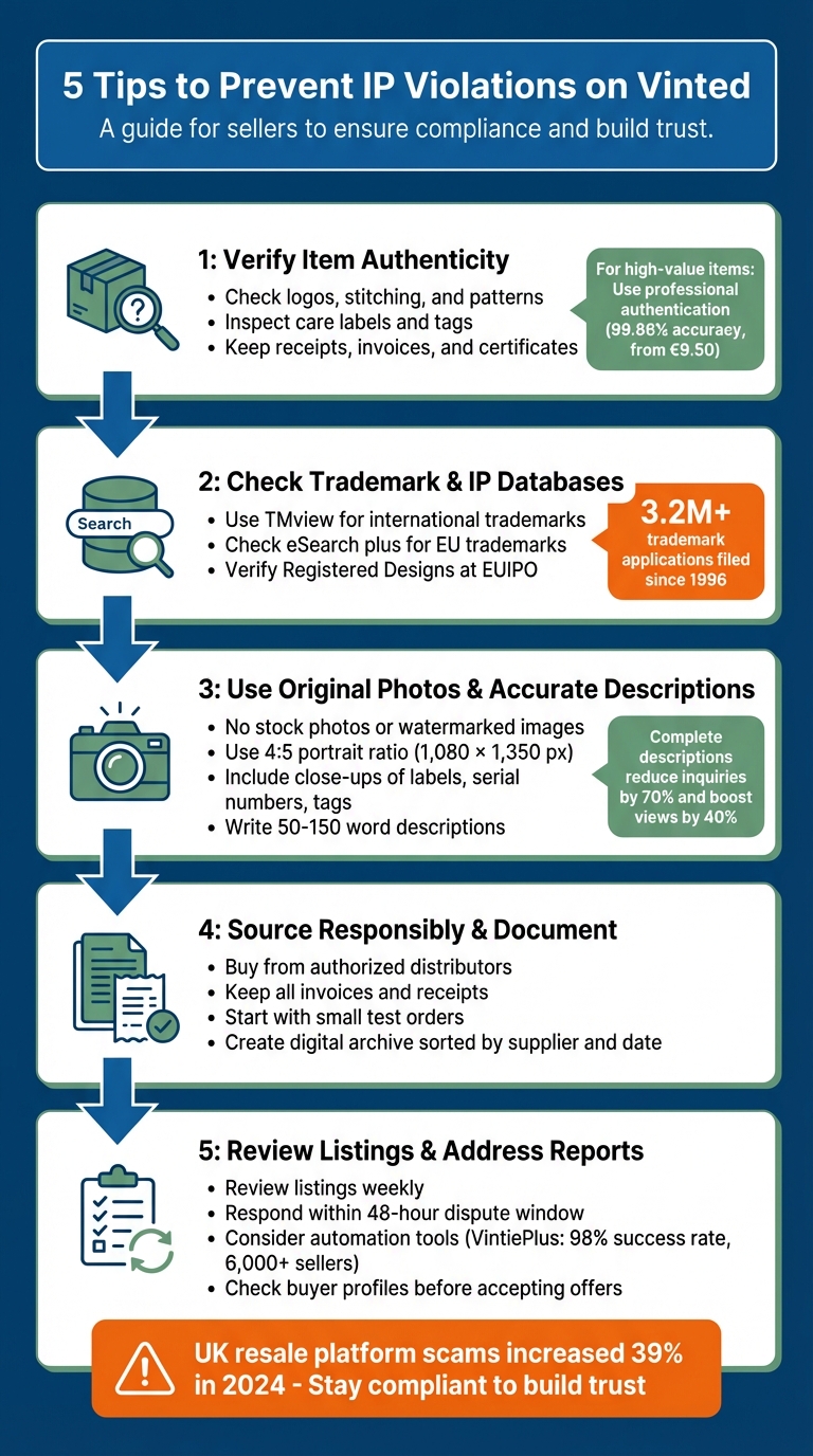 5-Step Process to Prevent IP Violations on Vinted