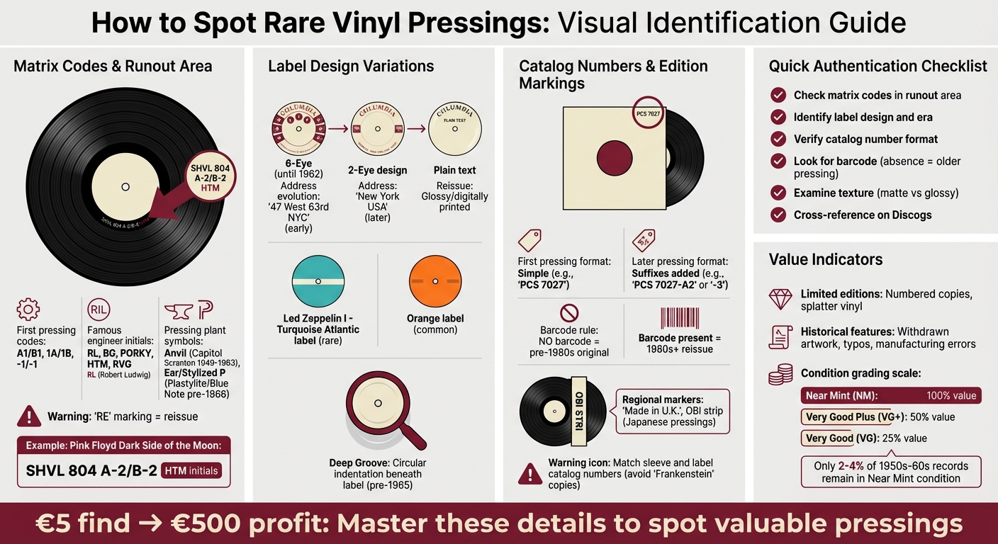 How to Identify Rare Vinyl Pressings: A Step-by-Step Visual Guide