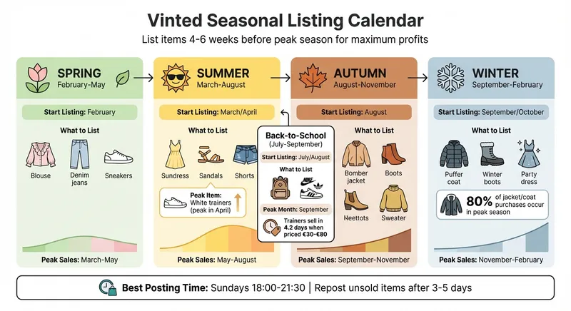 Vinted Seasonal Listing Calendar: When to List Items for Maximum Sales