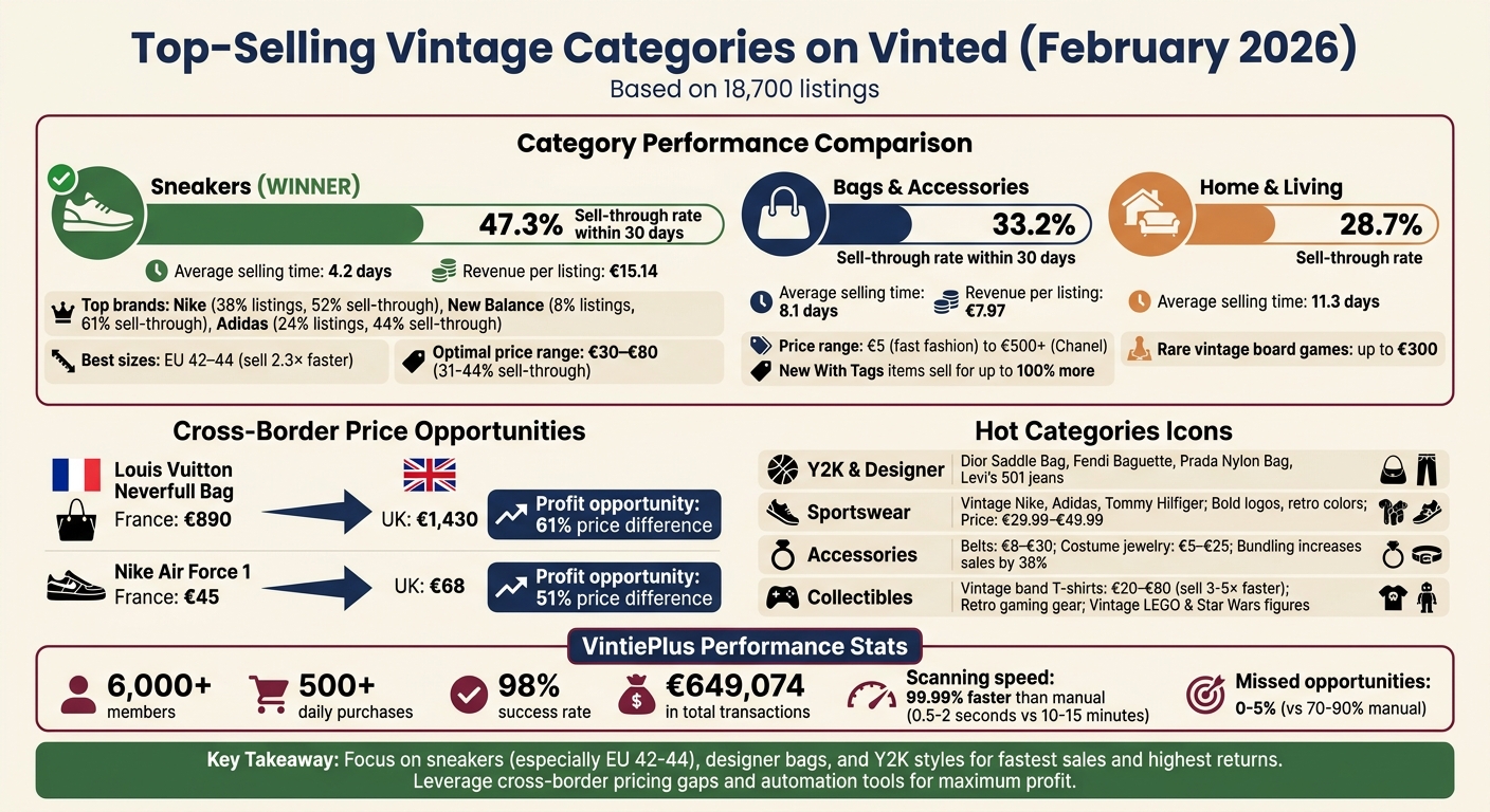 Top-Selling Vintage Categories on Vinted: Performance Metrics 2026