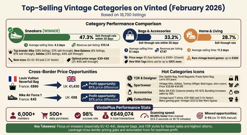 Top-Selling Vintage Categories on Vinted: Performance Metrics 2026