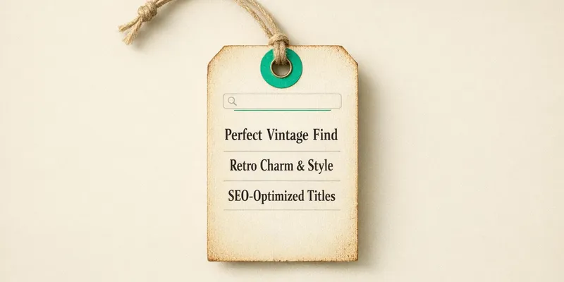 Vintage Listing Title Generator