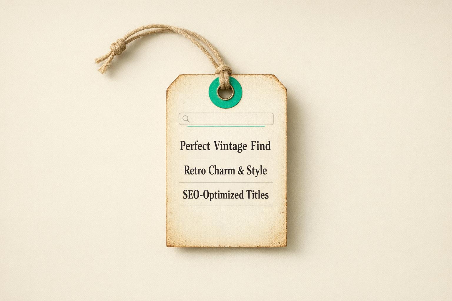 Vintage Listing Title Generator