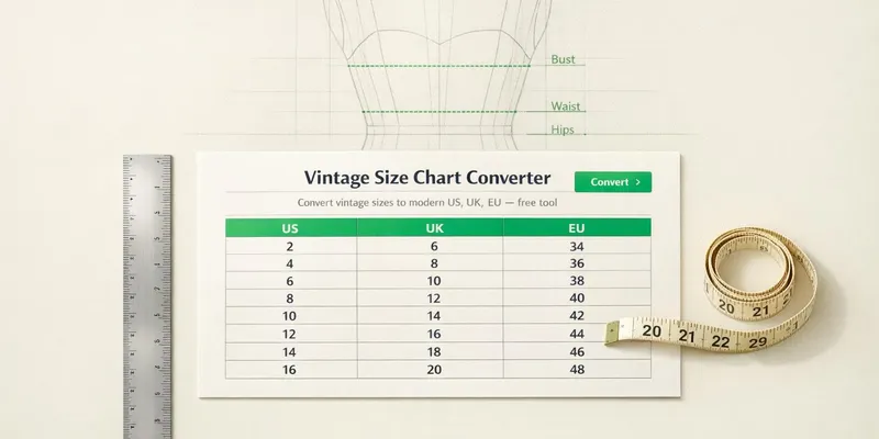Vintage Size Chart Converter