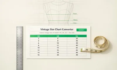 Vintage Size Chart Converter