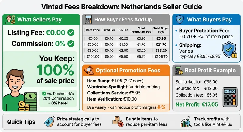 Vinted Fees Breakdown: Seller vs Buyer Costs in the Netherlands