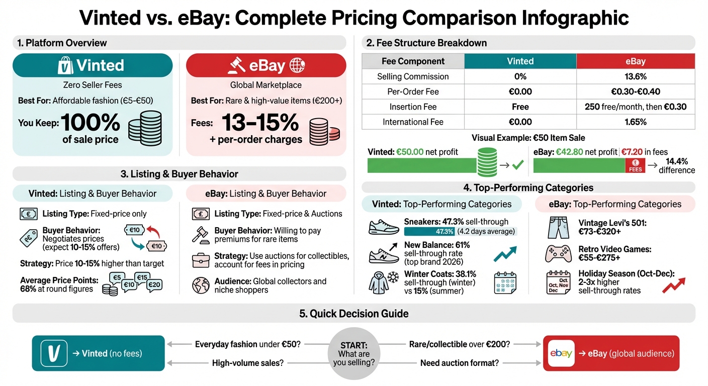 Vinted vs eBay Fee Comparison and Pricing Strategy Guide